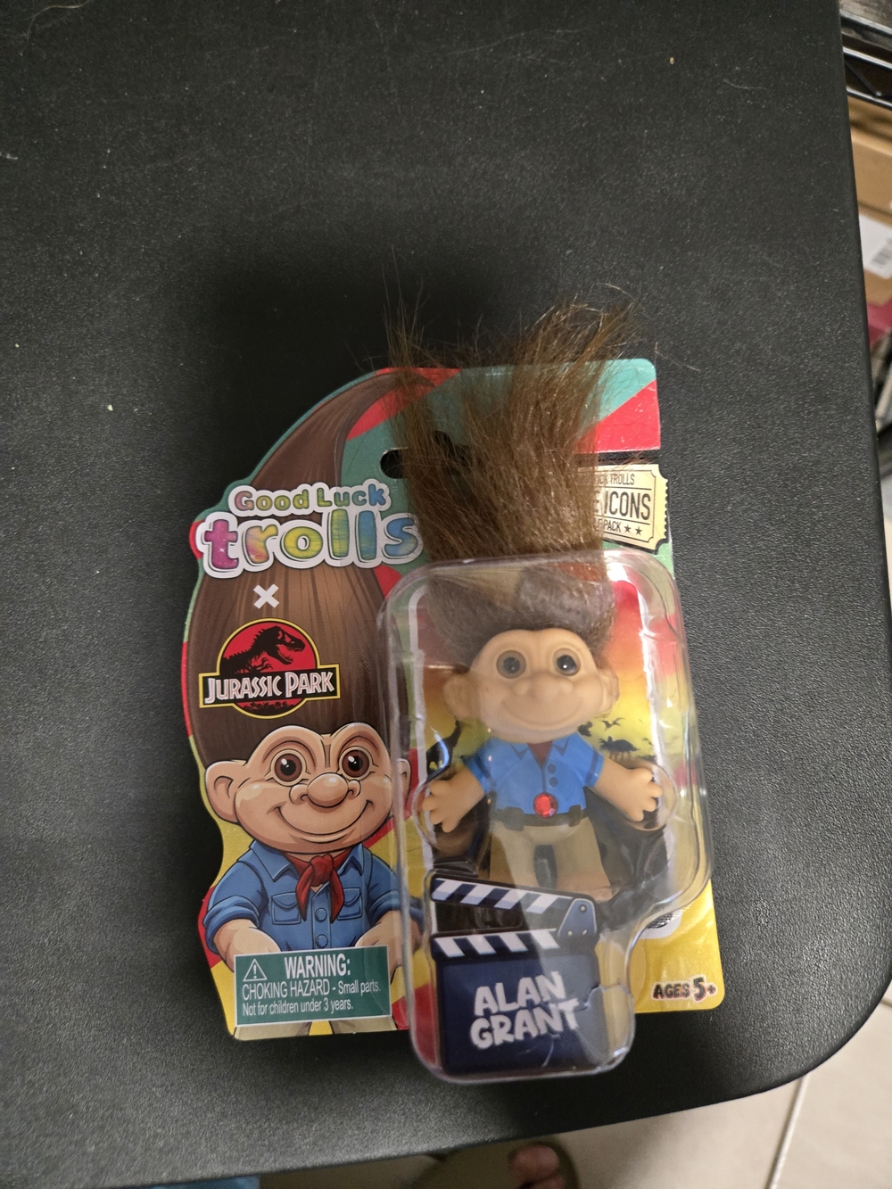 Good Luck Trolls x Jurassic Park Alan Grant Figure - Brown Hair
